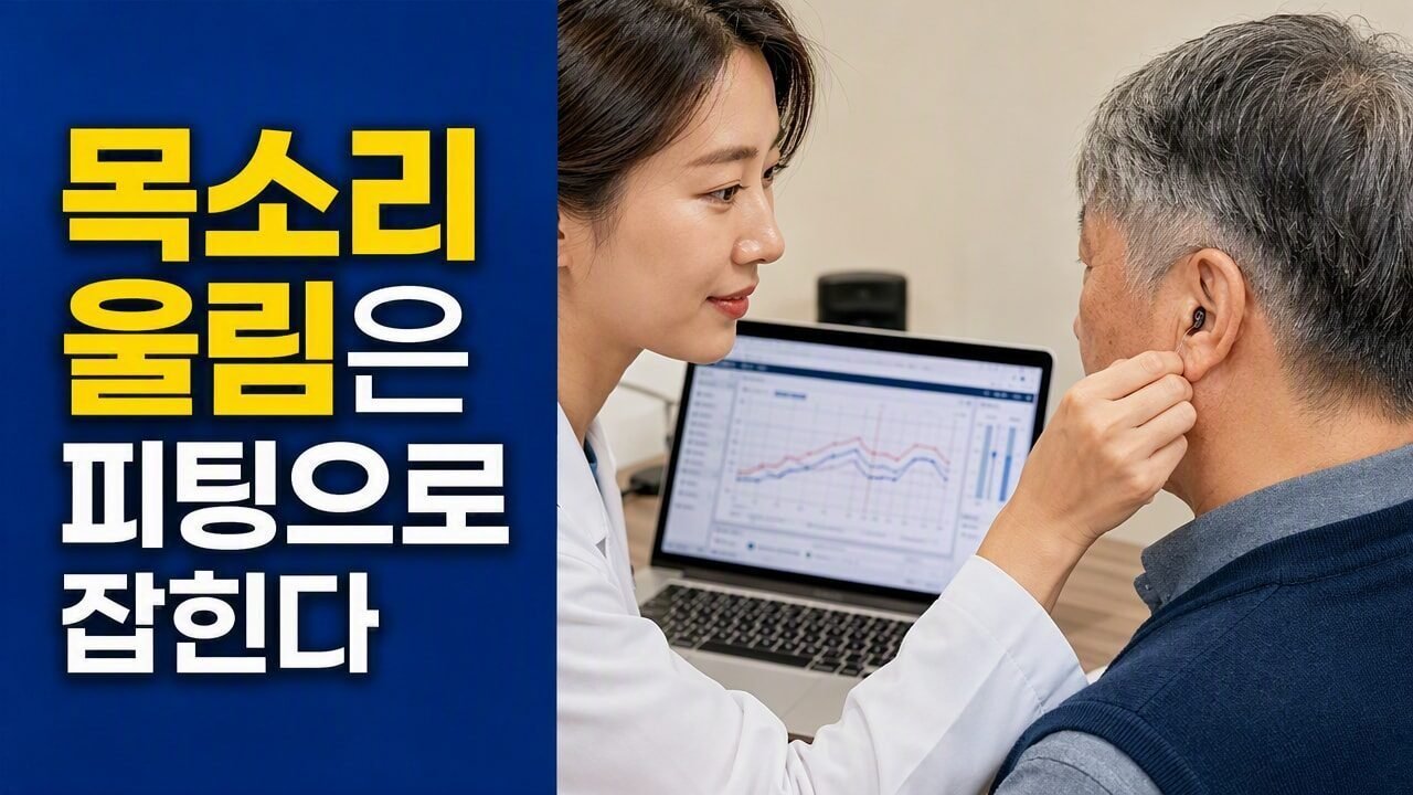 보청기 착용 후 내 목소리가 동굴처럼 울릴 때 피팅으로 잡는 법