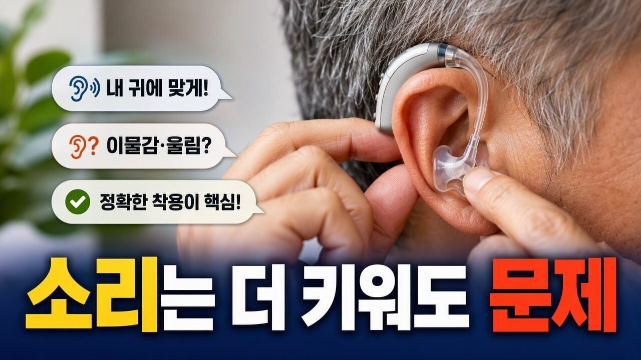 보청기 소리가 자꾸 멀게 들릴 때, 볼륨 조절 전 이어팁·이어몰드가 맞는지 확인하는 방법