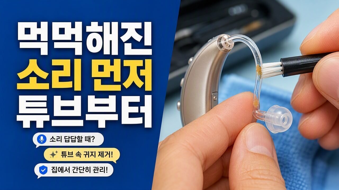 보청기 소리가 갑자기 먹먹해졌다면? 이어팁 청소 타이밍과 튜브 막힘을 먼저 의심할 것