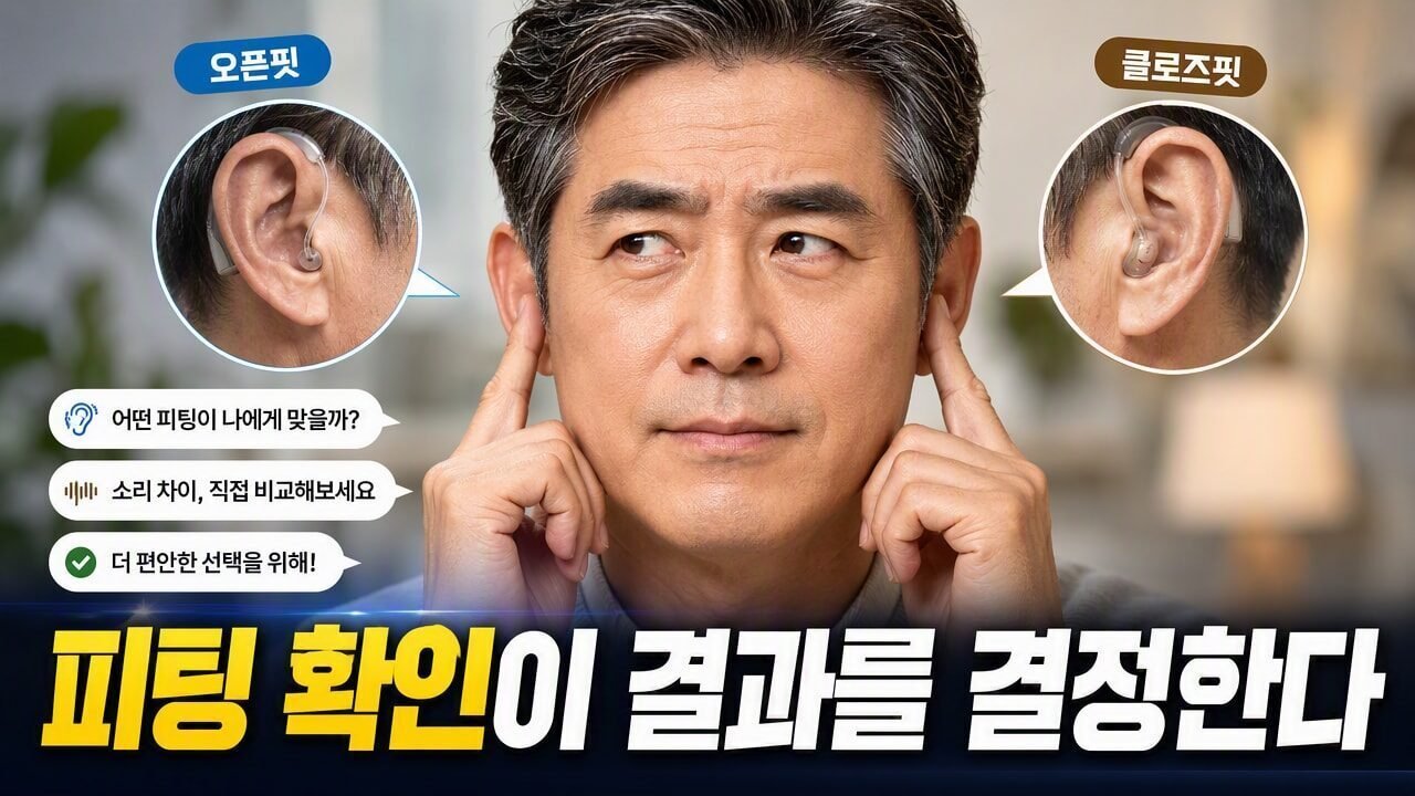 오픈형 vs 폐쇄형 보청기, 귀 통풍(답답함)뿐 아니라 소리 번짐이 달라지는 선택 기준 3가지
