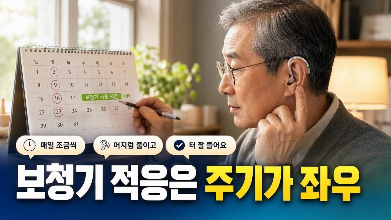보청기 적응이 오래 걸리는 이유, 착용시간이 아니라 ‘주기’에서 갈리는 4가지 변수
