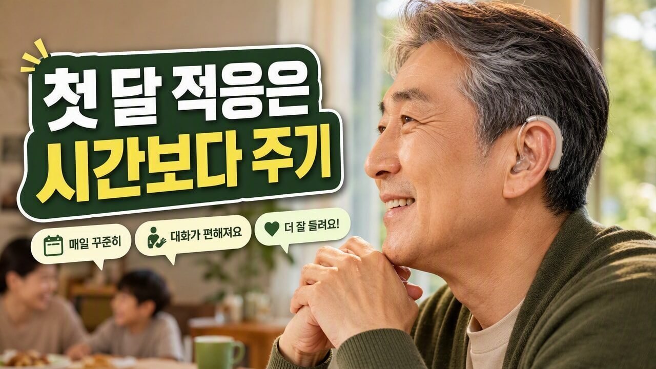 보청기 적응이 더디게 느껴지는 사람의 첫 달 루틴, 착용시간보다 ‘주기’가 달라야 하는 이유