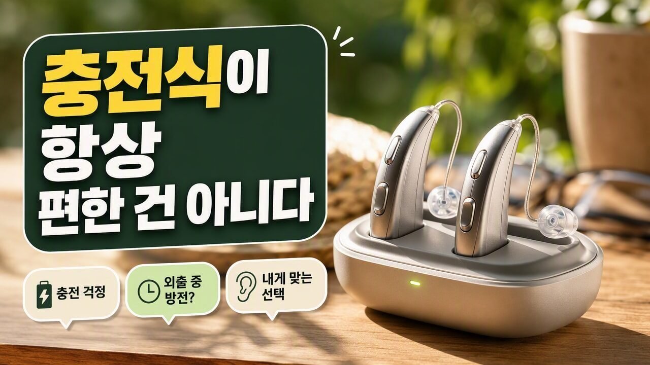 보청기 충전식 vs 배터리식, 매일 쓰는 사람에게 관리 부담이 갈리는 기준