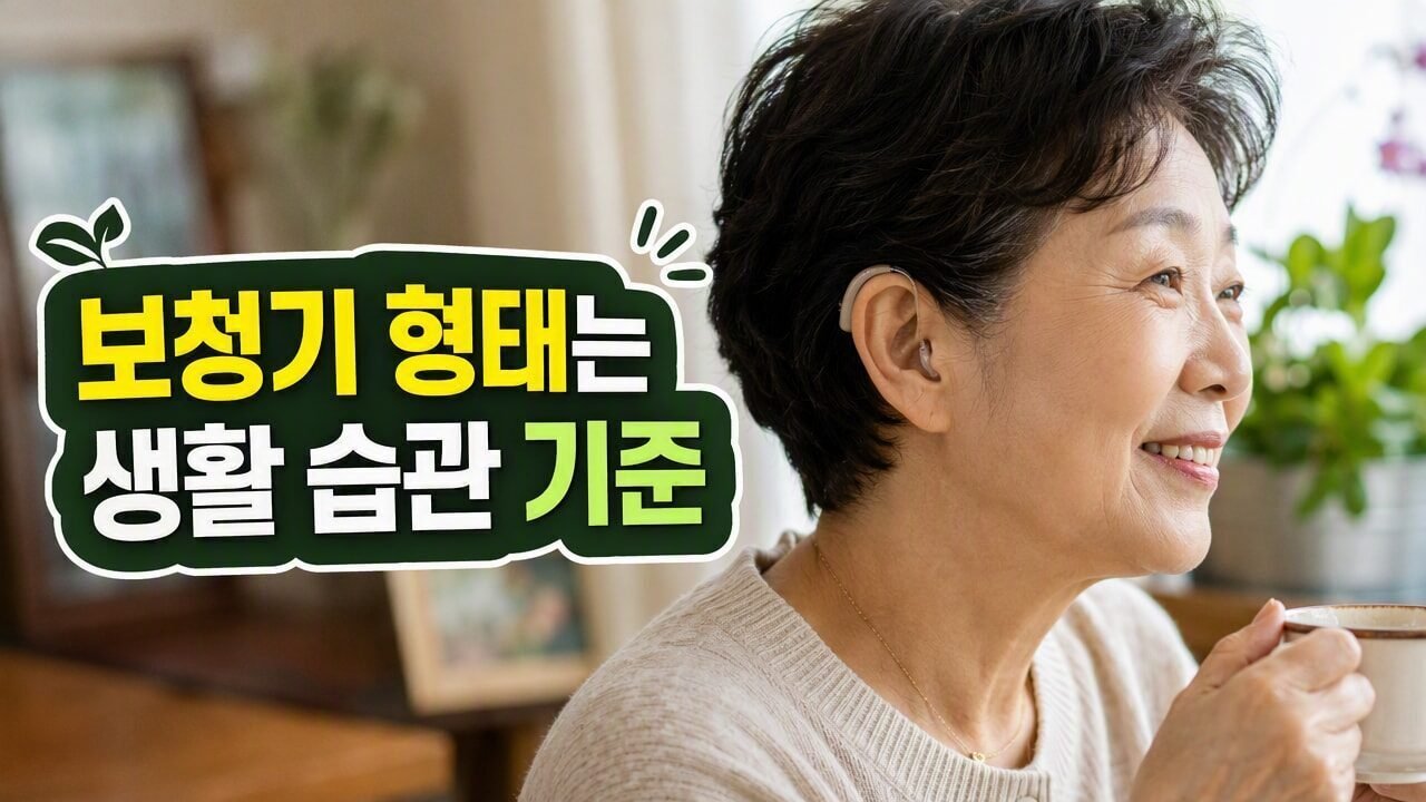 안암동보청기 귀걸이형과 귓속형 중 생활 환경에 맞는 형태 찾는 법