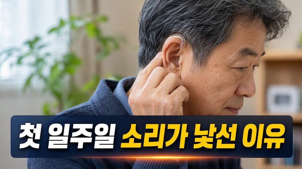 하월곡동보청기 첫 피팅 후 일주일 동안 겪는 소리 적응 과정