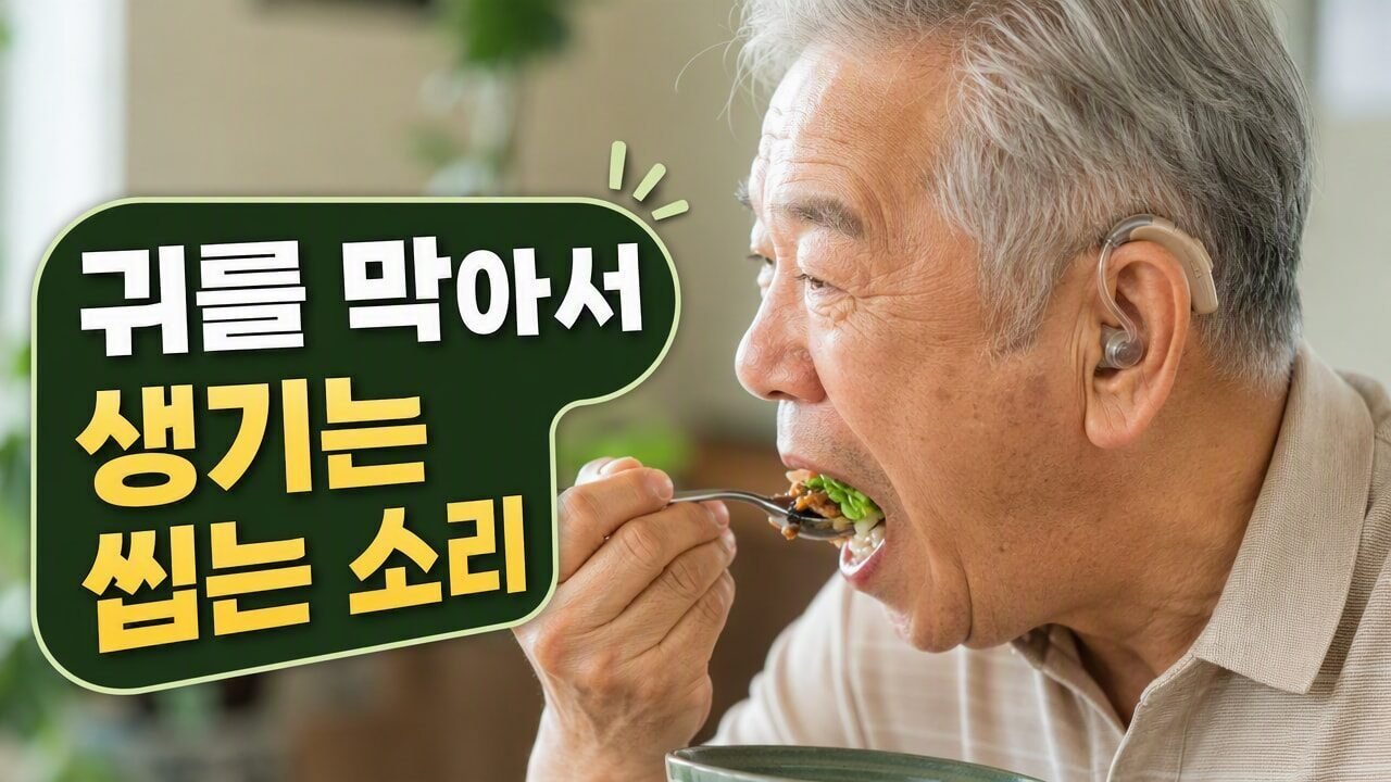 보청기 착용 후 씹는 소리가 유독 크게 들릴 때 이어몰드 조절로 해결하는 법