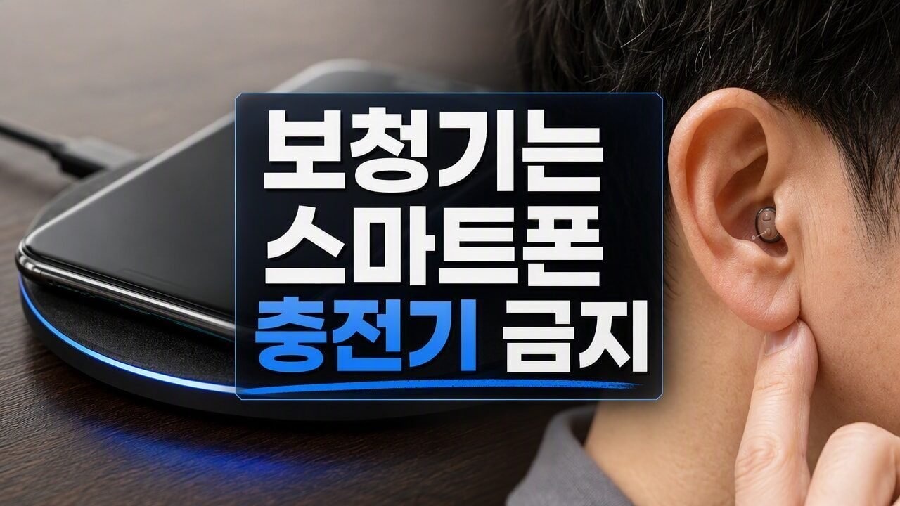 보청기 전자기기 무선 충전기에 올려두면 고장 날까
